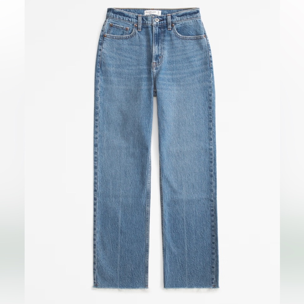 Abercrombie & Fitch High Rise Vintage Straight Jeans NWT